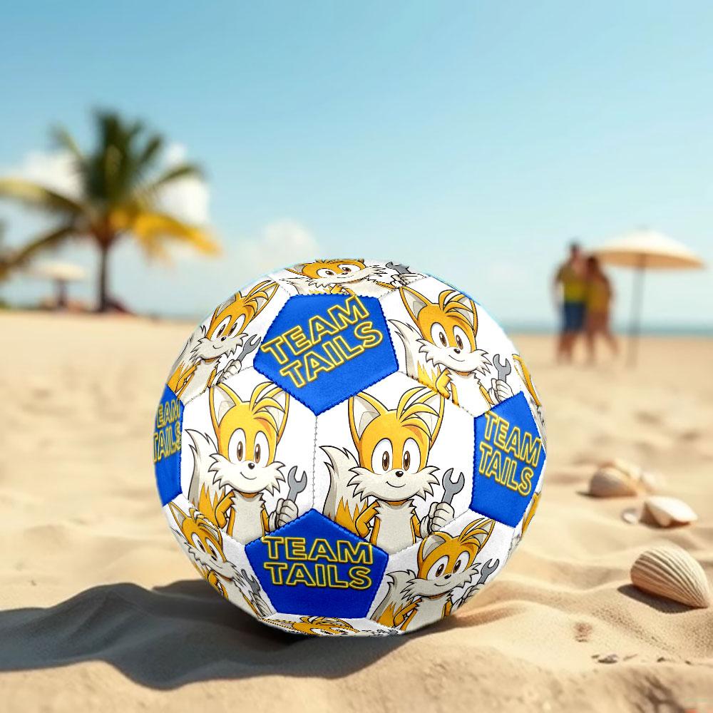 1pc Sonic the Hedgehog Soccer Ball Size 5 Indoor Soccer Ball Fashion Colorful Backyard Game - Great For Sports Fans Gift HE60
