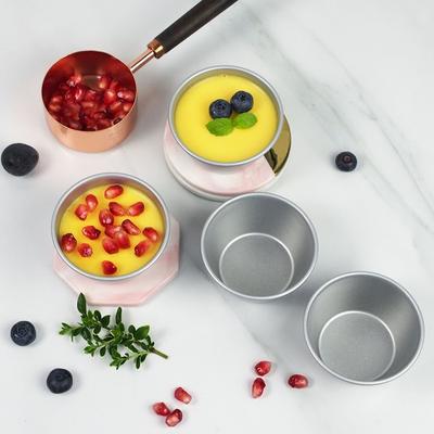 5PC Mini Cup Baking Cups, Cupcake Cake Mold, Muffin Tart Pans, Pudding Molds, Pan Tins, Tin Aluminum, Round Holder, Mousse