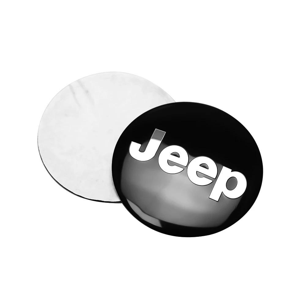 4 pieces 55/60MM car hub caps car badges tire center cap badges for Jeep JPB Renegade Wrangler JK Compass Grand Cherokee Gladiat AMV1