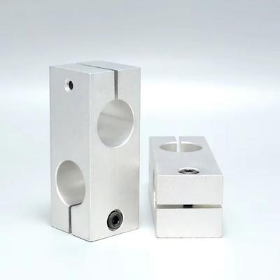 1Pcs Optical Axis Pillar Fixing Clamp Aluminum Alloy Vertical Fixed Diameter Steel Pipe Fixing Bracket Same/Different Diameter