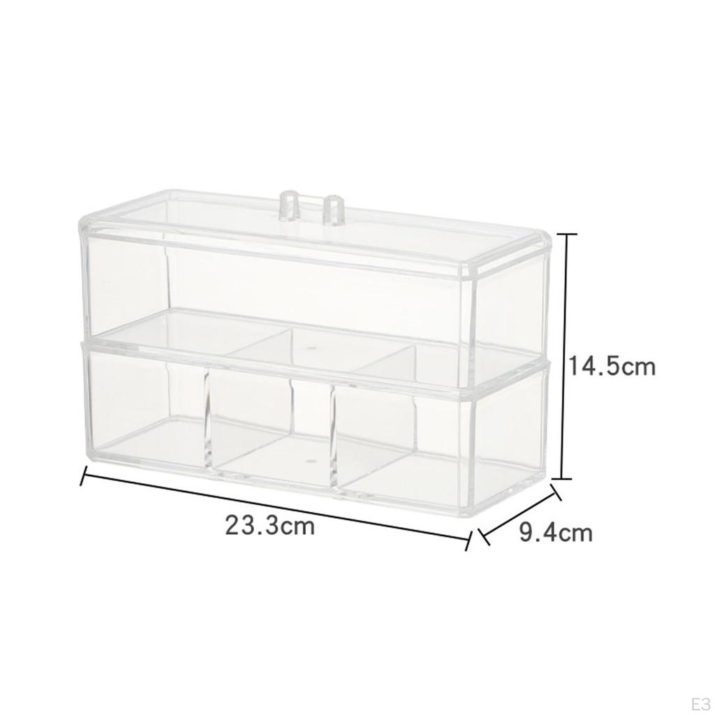 Clear Acrylic Cosmetic Storage Organizer for Lipstick and Jewelry
