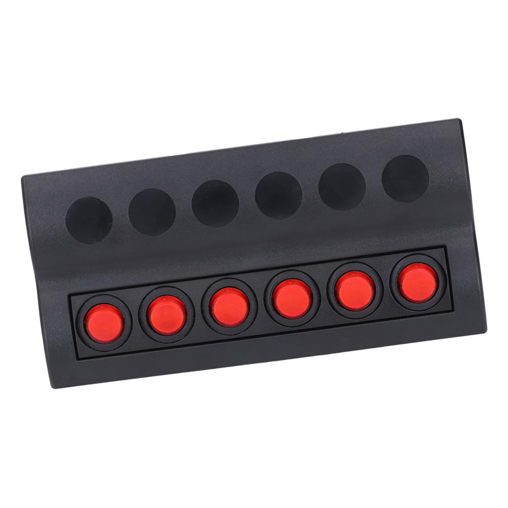 Marine Switch Panel 6 Gang Waterproof Pre Wired with Overload Protector ON OFF for RV Boat DC12V