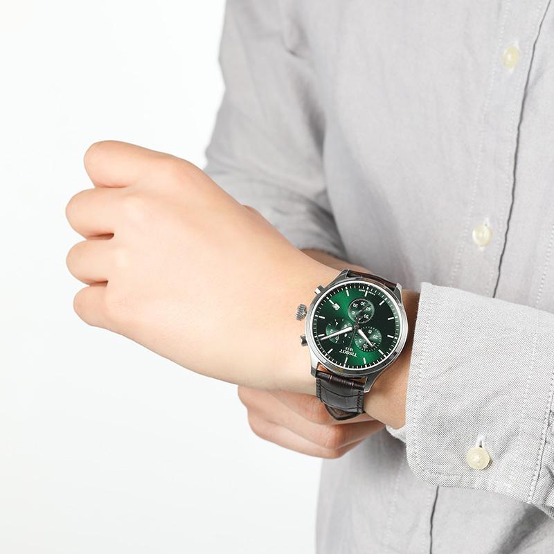 Tissot Relojes de Pulsera para Hombre de Cuarzo Colección Speedy Reloj 45mm Esfera Verde Caja de Acero Inoxidable T116.617.16.091.00