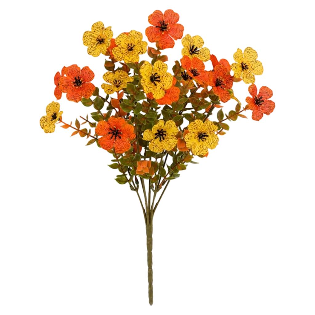 Artificial Fall Flowers for Halloween Outdoor Decor - Realistic Maintenance Free
