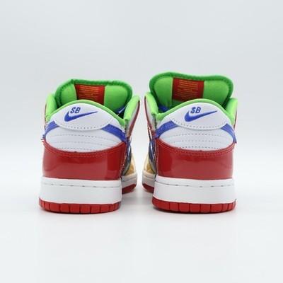 FD8777-100 Nike Dunk Low SB eBay Sandy Bodecker Bianco Rosso Giallo (Uomini)
