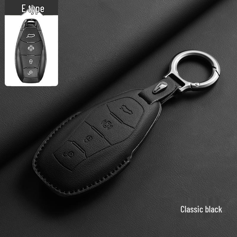 Premium Leather Key Case for Hongqi H5 PHEV - Original Interior Style