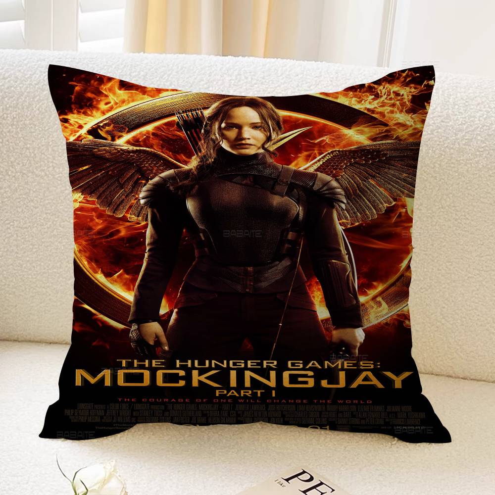 Anime Die Tribute von Panem 3 Büro Kissen Kissenbezug Auto Kissenbezug 45x45CM Lendenkissenbezug Sofakissenbezug