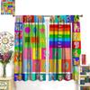 Abc Alphabet Curtains, Cartoon Toddler Colourful Animals Numbers Colours Classroom Learning Windows Treatments Drapes For Kids