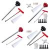 3/13Pcs/Set Quick Change Tire Valve Tool Kit Valve Core 4-Way Valve T-shaped Hook Tapered Positioning Tube Push Rod Gloves Cars Valves Repair