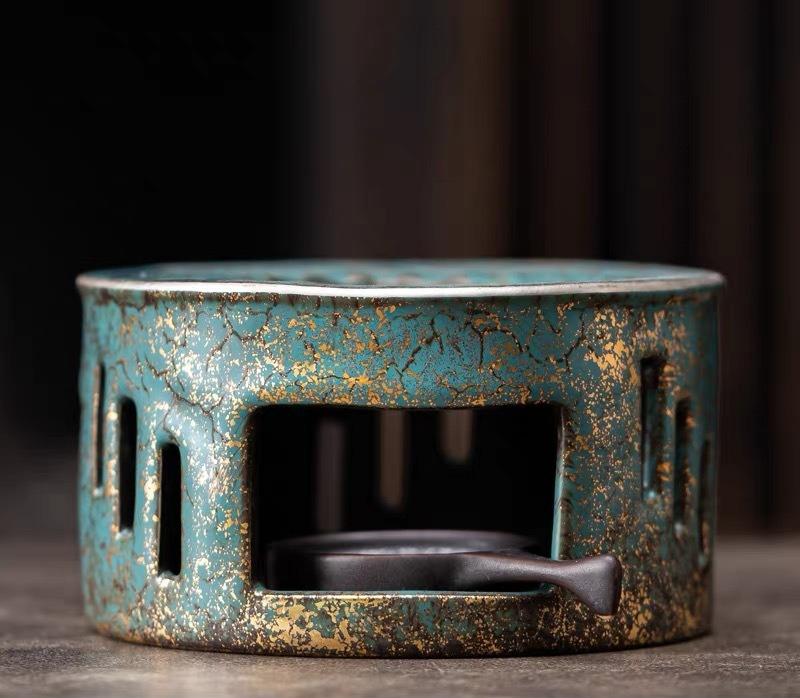 

Japanese style coarse pottery household candle tea oven, ceramic tea oven, aroma enhancing and warming tea table utensil