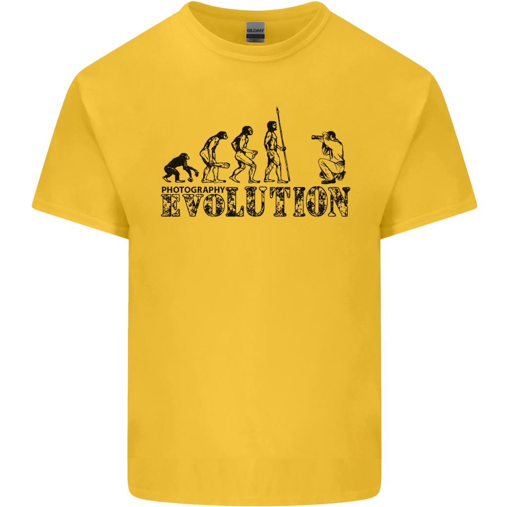 Evolution Photographer Funny Photography Unisexs Light Cotton TShirt