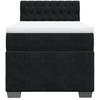 Box Spring Bed with Mattress Black 80 x 200 cm Velvet