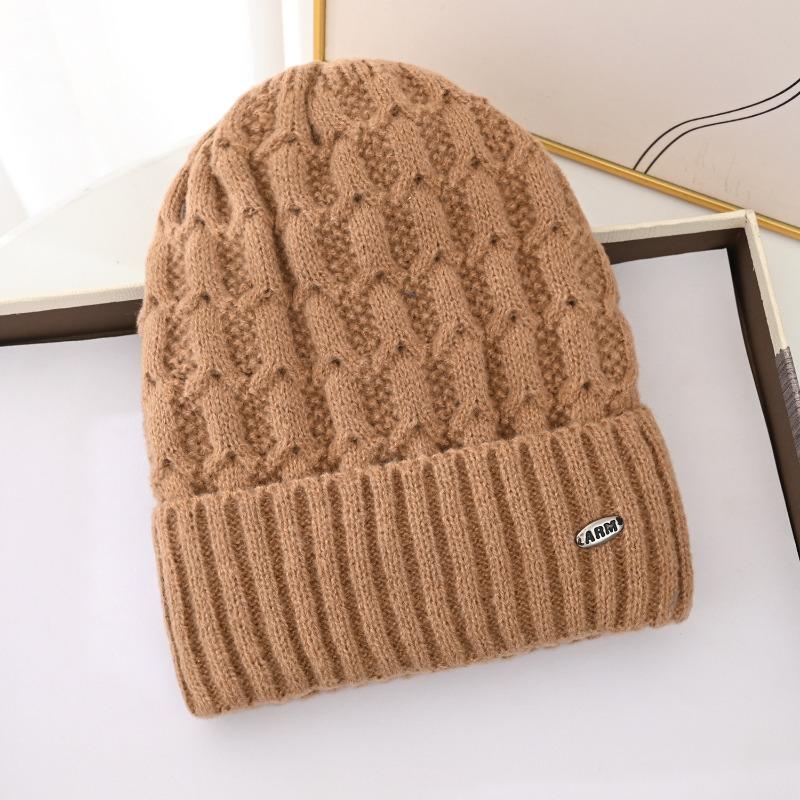 

Шапка женская кроличий мех защита ушей теплая вязаная шапка пожилая женщина ветрозащитная флисовая шапка-пуловер шерстяная шапка High Elasticity [Fleece]