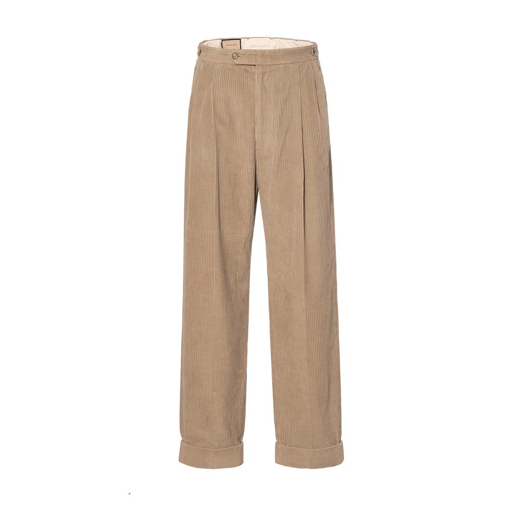 Gucci Casual Pants Men's Beige Moderate Straight Fit Pants 644132-Z8AM8-1054