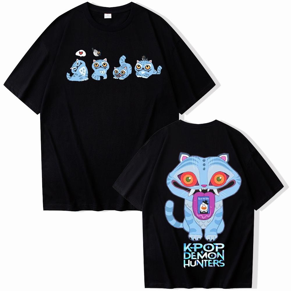 

KPop Demon Hunters Tiger T-shirt Harajuku O-neck Casual T-shirts Gift Summer Short Sleeve Fans Gift Cool T-shirts 2025 Tops M