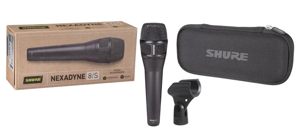 Dynamický mikrofon SHURE Superkardioidní jednosměrný XLR kabelový vokální zpěv Mikrofon pro nahrávání živého vystoupení Vysoce odolný Vybaven duálním