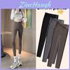 Tight Pants Nine Percent Cropped High Waist Slim Fit Trousers For Women