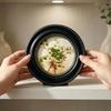 Picture Frame with Glass Front Beaded Round Photo Stand Decorative