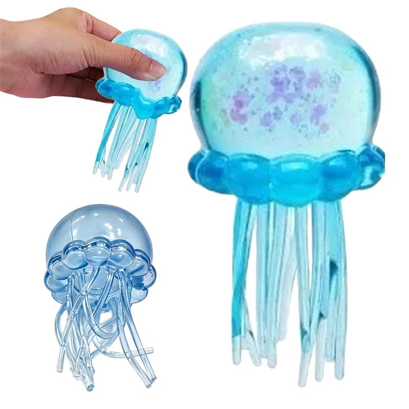 Octopus Shaped Tpr Empty Ball Skins Multiple Cute Color Soft Texture Perfect For Diy Stress Ball Making For Kids & Adults