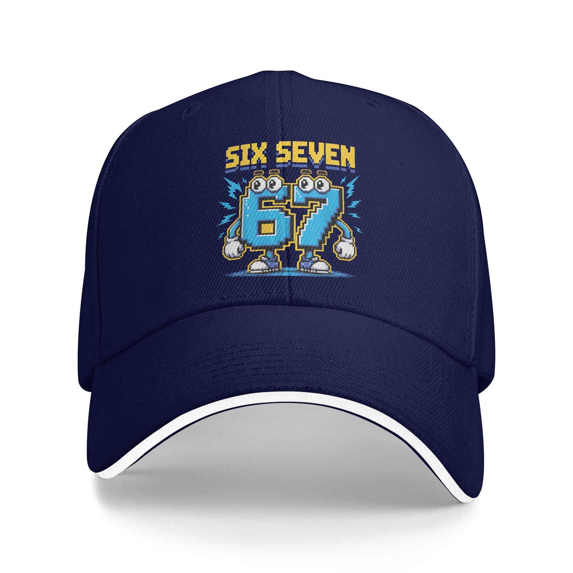 

Six Seven Brainrot 67 Meme Gaming Gen Alpha Casual Baseball Cap Summer Trucker Hat Tennis Skate Hip Hop Hats Trendy Baseball Cap As Picture