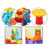 Kids Sand Water Table Play Set, Outdoor/Indoor Sandbox Toy Beach Toys Tools, 4-in-1 Activity Table for Toddlers, Summer Backyard Beach Toy for Kids 3+