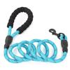 Reflective Dog Leash for Small Medium Dogs, Anti-Burst Nylon Pet Lead with Comfortable Handle, Night Safety Walking Rope for Puppies and Cats