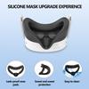 Silicone Cover Set Silicone VR Face Cover with Len Protector & Joystick Cover VR Accessories Protective Cover for Meta Quest 3S