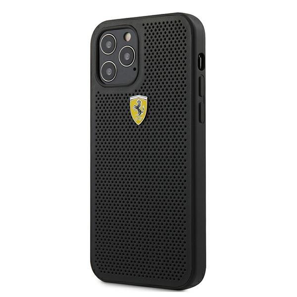 Ferrari Fespehcp12Lbk Iphone12 Pro Max 6,7 Czarny/Black Hardcase On Track Perforated