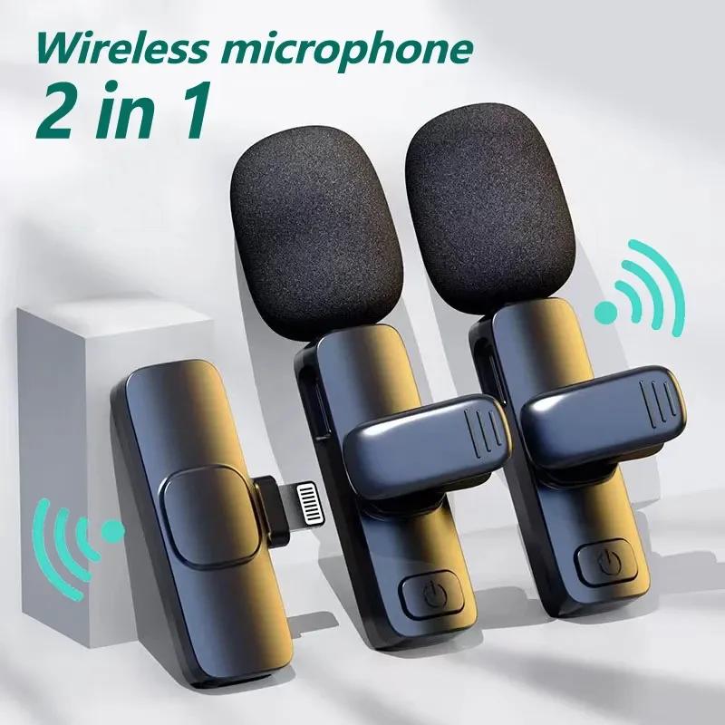 K9 Bluetooth Wireless Microphone Portable, Audio, Video, Static, Suitable for iPhone Outdoor Live Streaming Gaming Phone Type-c