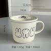 Miffy Rabbit New Handle Ceramic Cup Kawaii Rabbit Print Mark Milk Coffee Cup Fashionable Instagram Style Home Cute Cup