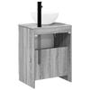 Bathroom Furniture Set Gray Sonoma Engineered Wood