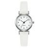 Stylish Women's Quartz Watch with Leather Strap & Digital Scale