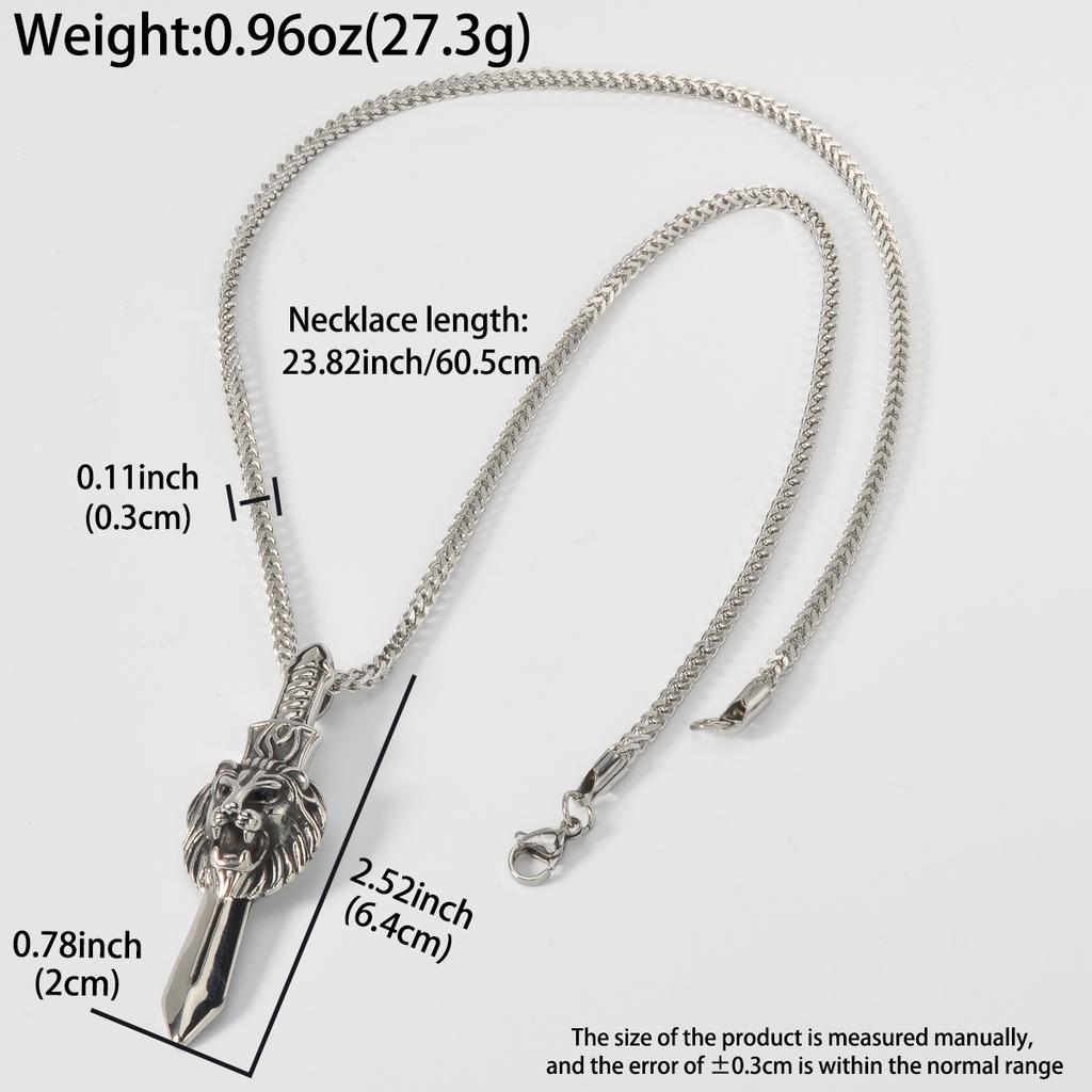 Mjolnir Pendant Necklace Stainless Steel Viking Thor Hammer Norse Mythology Gothic Jewelry Black Gift