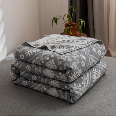 New Ancient Totem Four Layer Gauze Towel, Summer Cool, Bohemian Covered Blanket, Nap Air Conditioning Blanket, Leisure Blanket