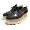 Great Sneakers ELYSE Platform Star Thick Sole Black 36.5 363998 Used