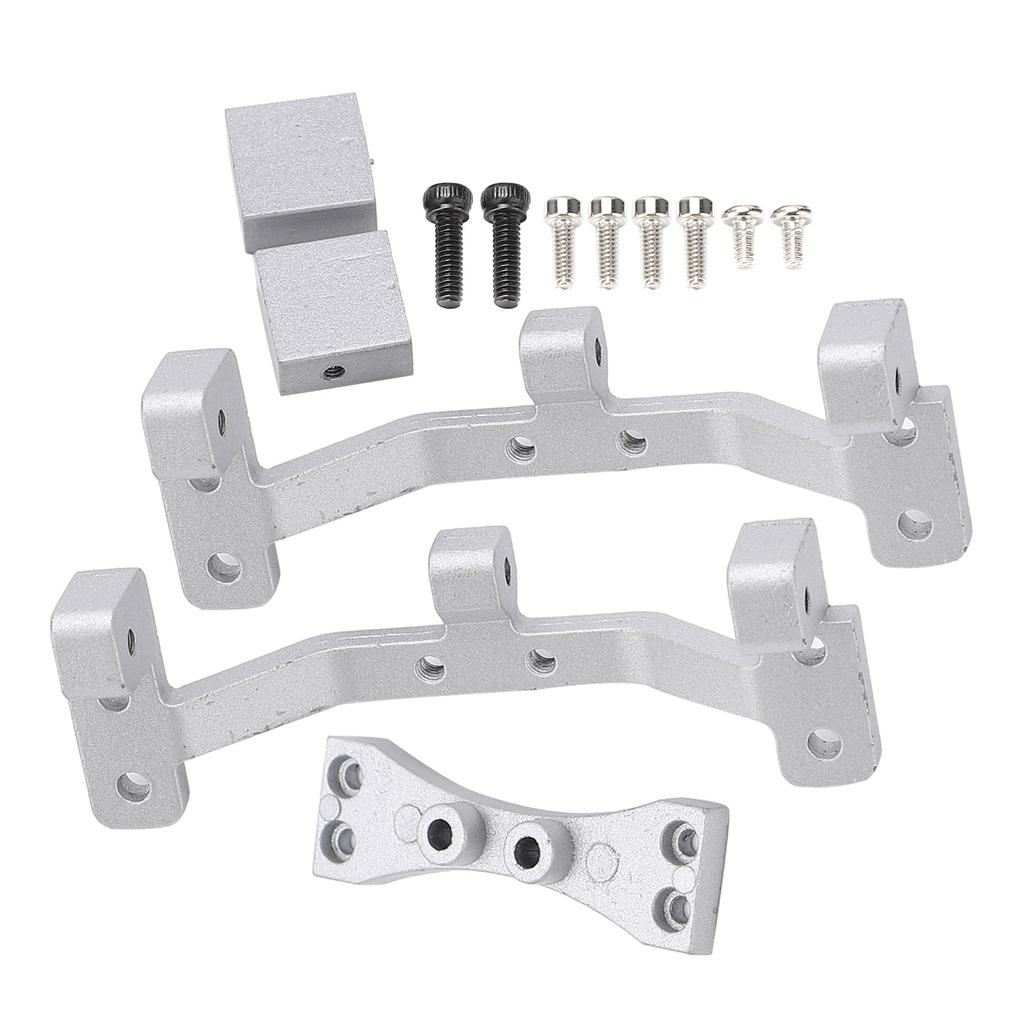 RC Car Modification Tie Rod Seat with Rear Axle Steering Gear Bracket for MN 112 99S D91 D90Silver