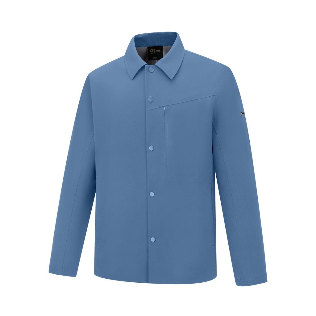 Lining Glory Gold Standard Series Solid Color Polo Collar Versatile Casual Minimalist Sports Jacket Men jackets AFDWC21-2