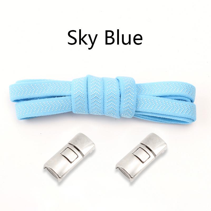Hebilla Cruzada Cordones Elásticos Zapatillas Cordones sin Nudos Grosor 8MM Planos Cordones sin Atar Niños Adulto Running Cordón de Goma