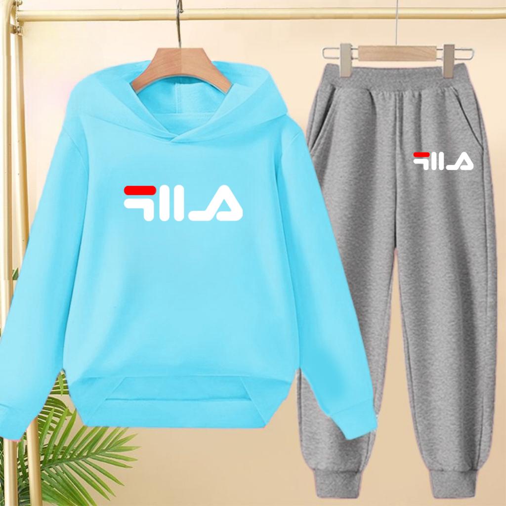 Children's Pullover Pink Coat Hoodie Sweatshirt Top + Pants Boys Girls Toddler 3-12Yrs Clothes Casual Sports Jogging Fashion Set