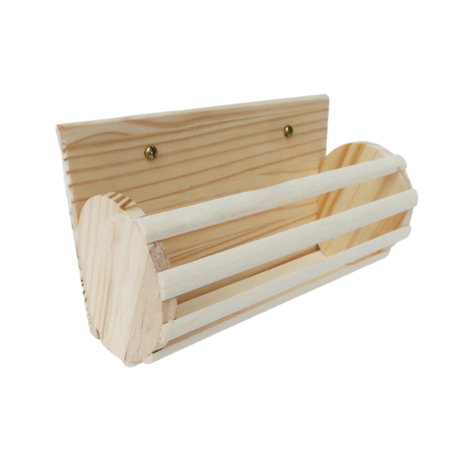 Wood Rabbit Hay Feeder Bunny Hay Dispenser for Small Animals Rabbit Hamsters