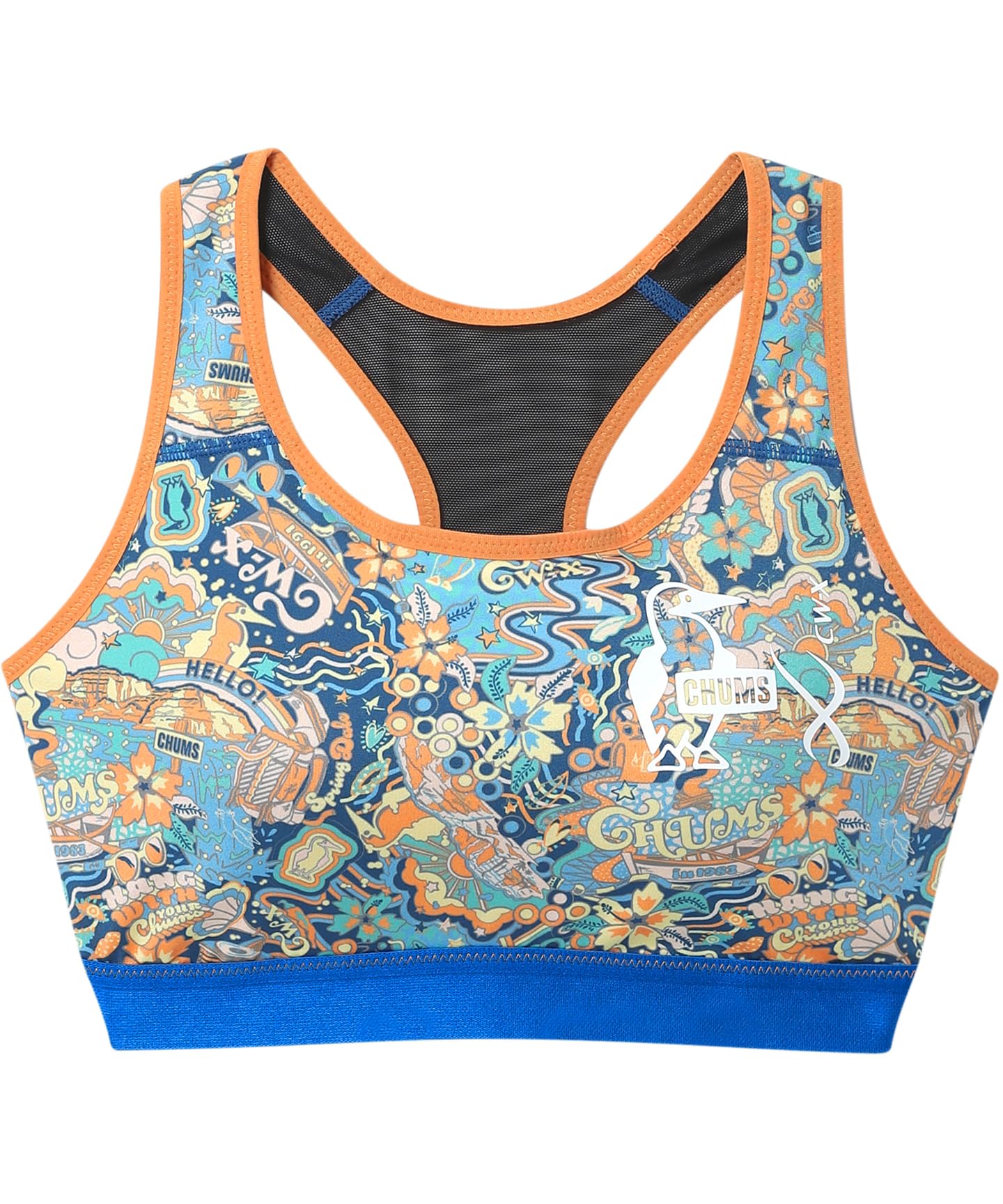 

Спортивный бюстгальтер от движения во время беспроводных тренировок, бега, LNY120 BU CW-X/Wacoal [Коллаборация CHUMS] [Защищает спорт] Женский