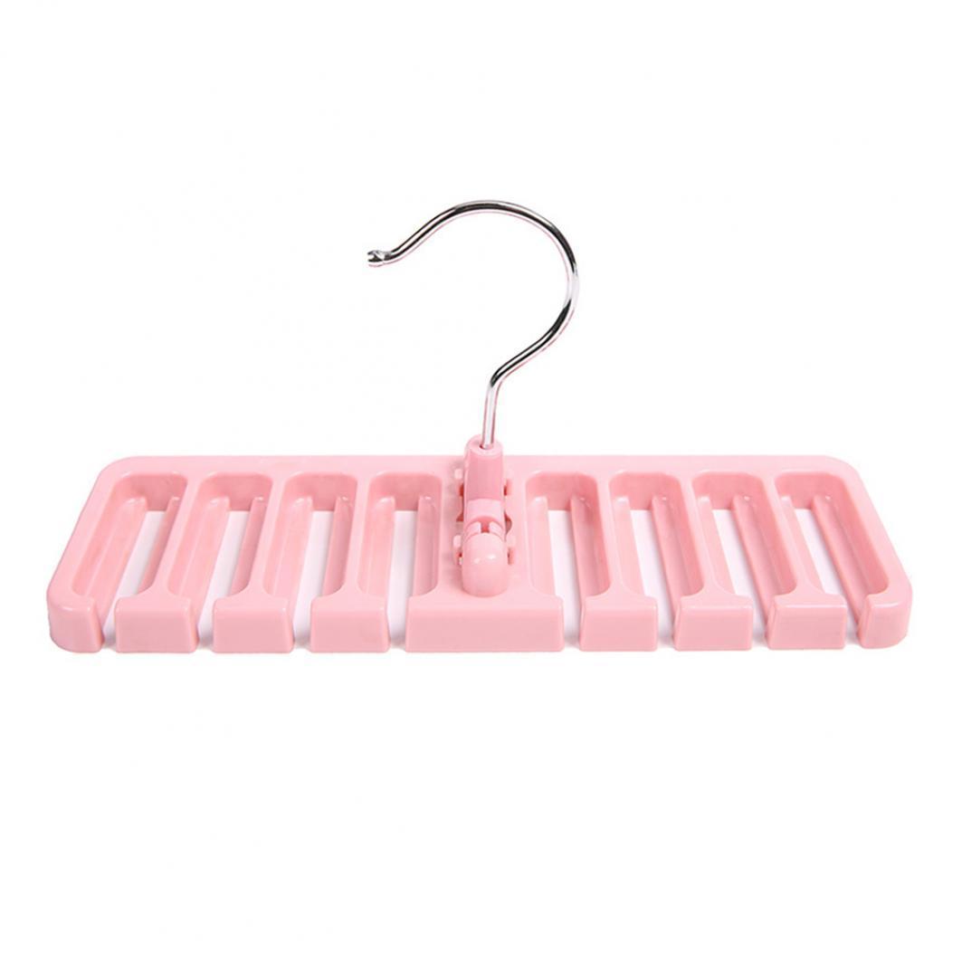 

Вешалка для хранения в шкафу, органайзер для галстуков, поясов, шарфов, экономит место, вращающийся держатель для вешалок ARI розовый