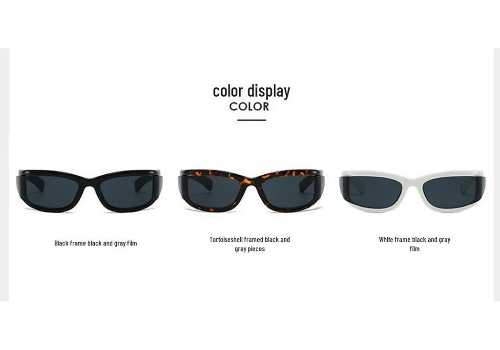Women's Cyberpunk Narrow-Frame Sunglasses: High-End, Futuristic Style with Functional TR Headband