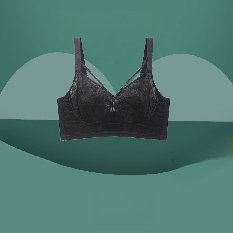 Summer Thin Rabbit Ear Bra for Women Without Steel Ring Adjustment Plus Size Bra for Women Gathering Bra
