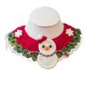 Hand-Knitted Wool Christmas Pet Snood Collar for Cats and Small Dogs