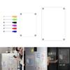 Acrylic Magnetic Calendar Fridge Calendar Message Board Monthly Weekly Calendar