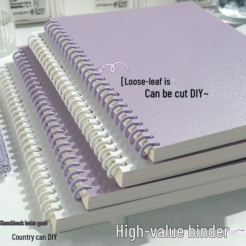 High-Value Detachable Hardcover Loose-Leaf Notebook with Creative Coil and Buckle Ring