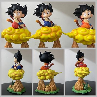 Super Saiyan, Somersault Cloud, Childhood, Little Wukong, Cloud Riding Sitting Statue, Doll Ornament, Boxed Figure