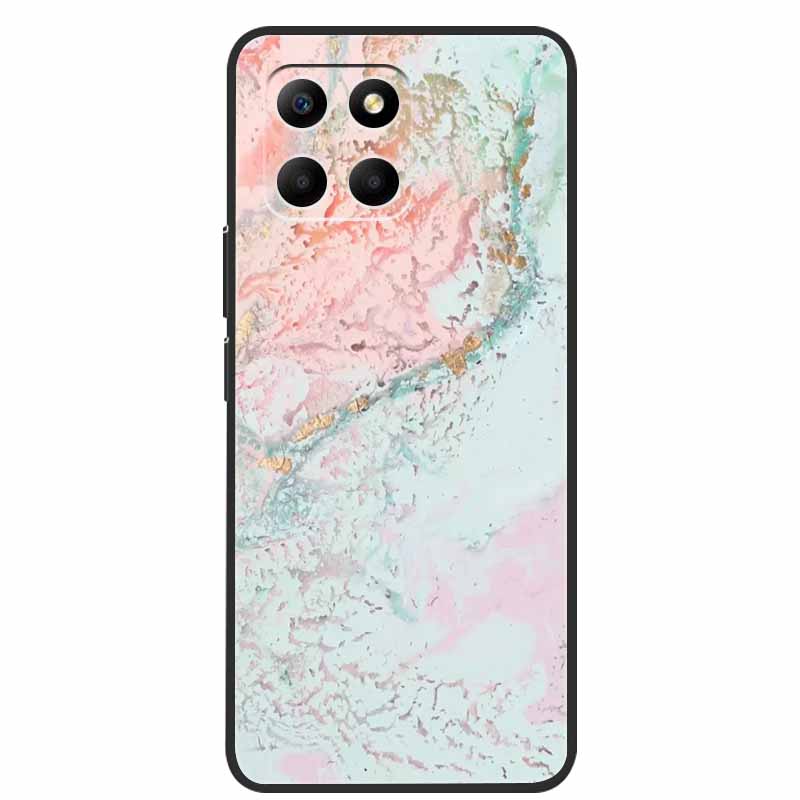 Für Honor 70 Lite Hülle Weiches TPU Silikon Bemalte Katze Schwarze Rückabdeckungen Für Huawei Honor70 Lite RBN-NX1 Hüllen Honor 70Lite 5G Tasche