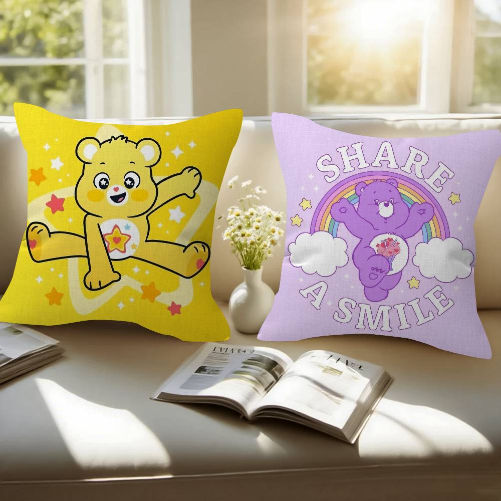 Pillow Gift Home Office Decoration Pillow Bedroom Sofa Car Cushion Coverpillow Case Cute C-Care B-Bears